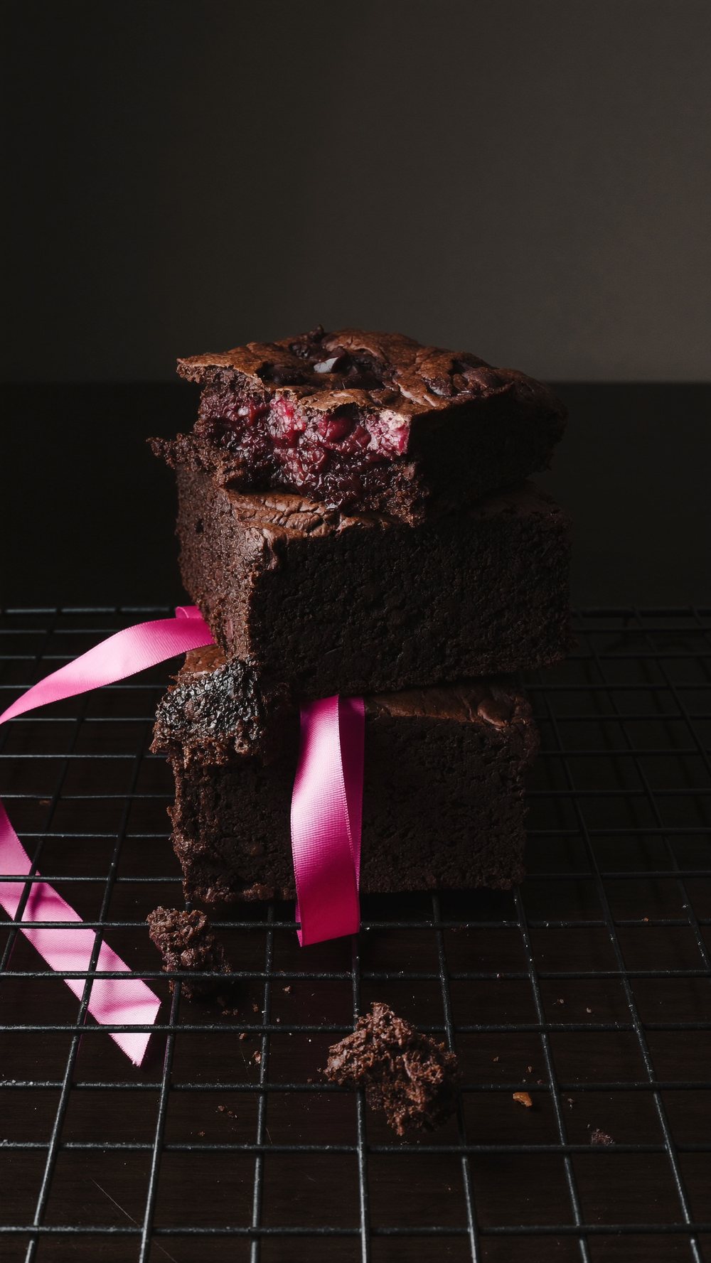 Melody Bakes brownies cooling on a rack